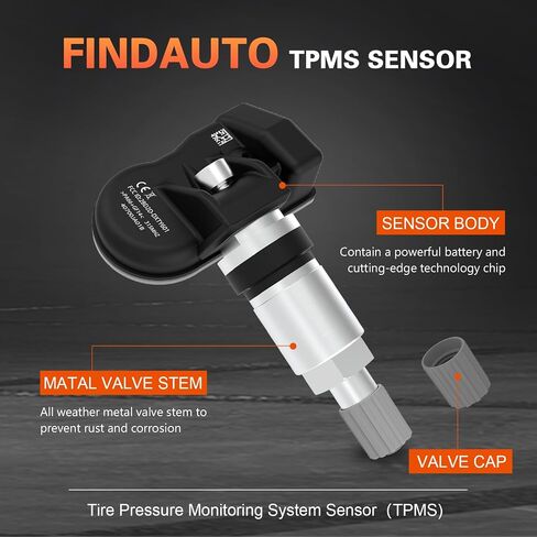 FINDAUTO Tire Sensor, 315MHz Aluminum Tire Pressure Monitoring System TPMS Sensor Replacement 2003-2010 2013 For Infiniti 2003-2021 For Nissan 40700JA01B 40700JA00C 40700CK001 40700-JA01B 4Pack in Saudi Arabia