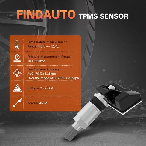 FINDAUTO Tire Sensor, 315MHz Aluminum Tire Pressure Monitoring System TPMS Sensor Replacement 2003-2010 2013 For Infiniti 2003-2021 For Nissan 40700JA01B 40700JA00C 40700CK001 40700-JA01B 4Pack in Saudi Arabia