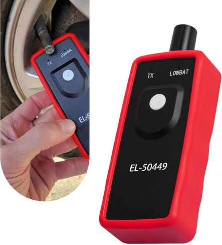 أداة إعادة تعلم TPMS قطعة واحدة من Downhill، جهاز إعادة ضبط ضغط الإطارات، متوافق مع Ford F/E-150 250 350 450 550 Mustang، Lincoln MKX، Mercury Milan (أسود وأحمر) in Saudi Arabia