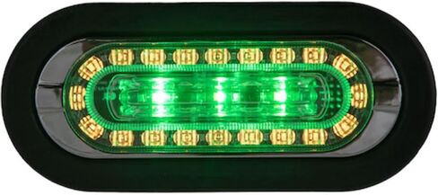 شركة منتجات المشترين 5626926 مزيج 6 بوصة LED مصباح علامة كهرماني مع ضوء ستروب كهرماني / أخضر in Saudi Arabia