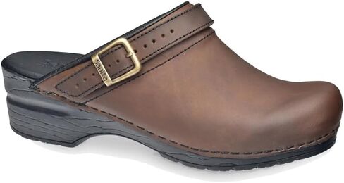 Sanita Women's Morse Clog Antique Brown Leather 40 in Saudi Arabia