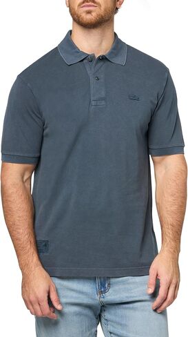 Lacoste Men's Short Sleeve Washed Polo in Saudi Arabia