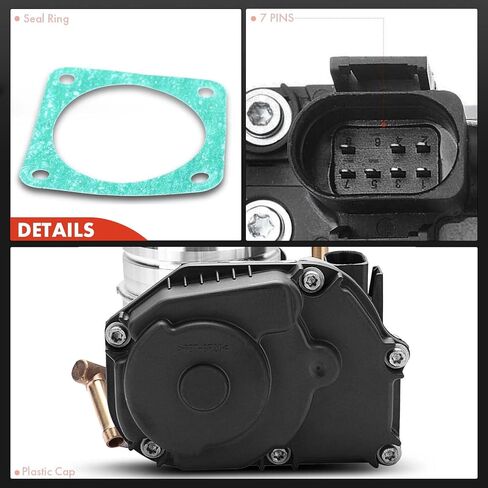 A-Premium Electronic Throttle Body Assembly Compatible with VW Volkswagen Beetle 1998-2001 2.0L, Golf 1999-2001 2.0L, Jetta 1999-2001 2.0L, Fit without Cruise Control in Saudi Arabia