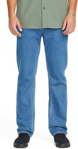 Volcom Men's Solver Stretch Denim Jeans-Modern Fit Pant in Saudi Arabia