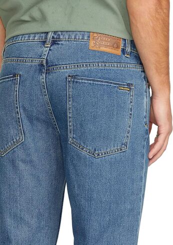 Volcom Men's Solver Stretch Denim Jeans-Modern Fit Pant in Saudi Arabia