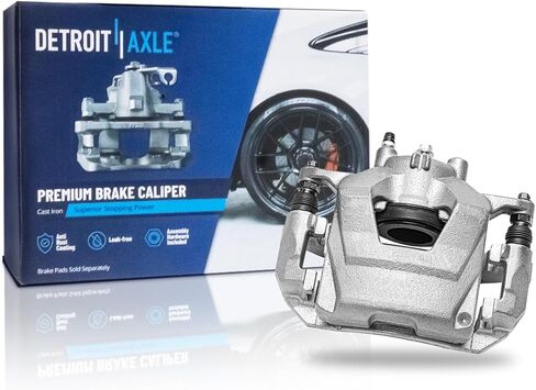 Detroit Axle - Front Right Brake Caliper for 11-15 Chevrolet Cruze, 16 Cruze Limited, 12-17 Sonic, Passenger Side Disc Brake Caliper w/Bracket 2012 2013 2014 2015 Replacement in Saudi Arabia