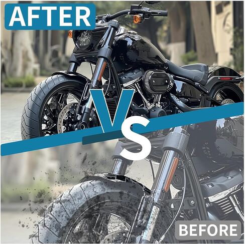 KUAFU Motorcycle Front Fender Mudguard Compatible with 2018-2024 Harley-Davidson M8 Softail Fatboy Fat boy FLFBS FLFB Fit for 160 R18 Front Wheel Short Fender Black in Saudi Arabia