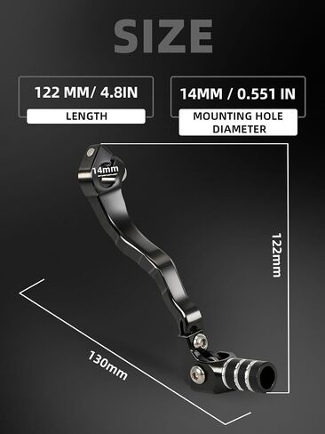 Forged Motorcycle Shift Lever,Aluminum Alloy Foldable Gear Shifter for CRF250X 2004-2017/CRF250R 2004-2009/CRF450R 2002-Red in Saudi Arabia