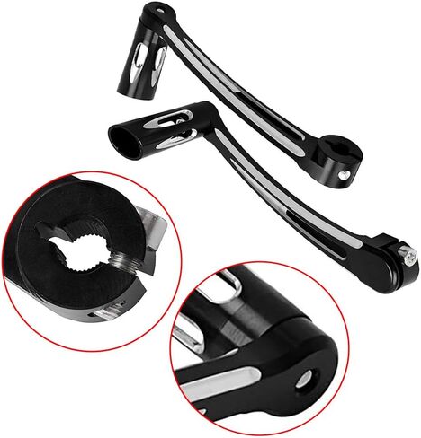 Motorcycle Gear Shift Lever Gear Change Foot Pedal Shifter Compatible with Harley FLH/T 1997-2016 FL Softail Model 2000-2015, 1997-2017 Touring Road Glide Fatboy Road King, Chrome in Saudi Arabia