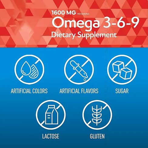 Members Mark Omega 3-6-9 Softgels, 1600 mg, (300 Count.) – Heart, Brain, Joint, Skin & Eye Health, Essential Fatty Acids Blend in Saudi Arabia