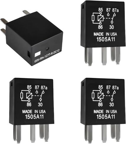 2 PCS Power Relay, 5 Pins G8V-RH-1C7T-R-DC12 Car AC Relay Plug Replacements, Multi Purpose Automotive Electromechanical Relay Heavy Duty Standard Relay Kit, Car Accessories in Saudi Arabia