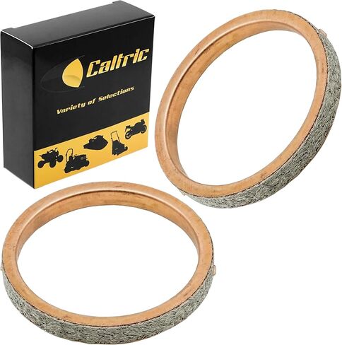 Caltric 2 Muffler Pipe Gaskets Compatible with Suzuki Sv650 Sv650A Sv650S Sv650Sa 1999-2008 in Saudi Arabia