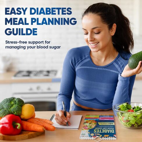[480+ FOODS] Diabetic Food List With Glycemic Index Information - Magnet Diabetes Food List Chart Booklet With Glycemic Index 2025 Version For Newly Diagnosed, Type 1, Type 2 Diabetes (Standard Size) in Kuwait