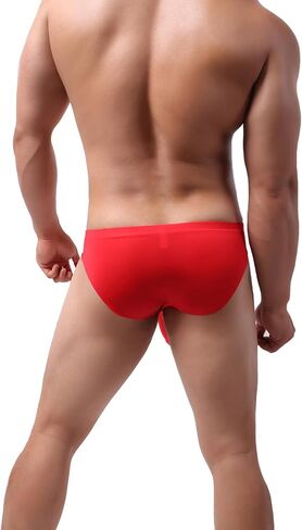 Men's Sexy Underwear Briefs Men's Open Hole Elephant Separate Pouch Underwear Underpants Breathable Bulge Briefs in Saudi Arabia
