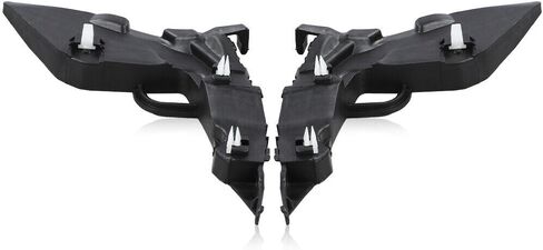 DAT AUTO PARTS للسائق الأمامي الأيسر والجانب الأيمن للراكب مجموعة غطاء المصد الخارجي دعامة تثبيت دعم التجنيب زوج استبدال لـ 2017-2018 Hyundai Elantra Sedan أسود بلاستيك HY1042126 HY1043126 in Saudi Arabia