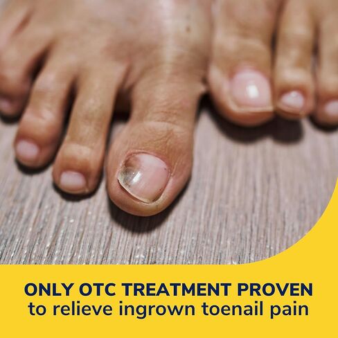 Dr. Scholl's INGROWN TOENAIL PAIN RELIEVER & TRIMMING KIT, 0.3 oz // Only OTC Treatment Proven to Relieve Ingrown Toenail Pain - Includes Medicated Gel + Foam Rings + Bandages + Clipper & Pusher Tools in Saudi Arabia