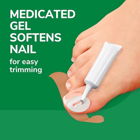 Dr. Scholl's INGROWN TOENAIL PAIN RELIEVER & TRIMMING KIT, 0.3 oz // Only OTC Treatment Proven to Relieve Ingrown Toenail Pain - Includes Medicated Gel + Foam Rings + Bandages + Clipper & Pusher Tools in Saudi Arabia