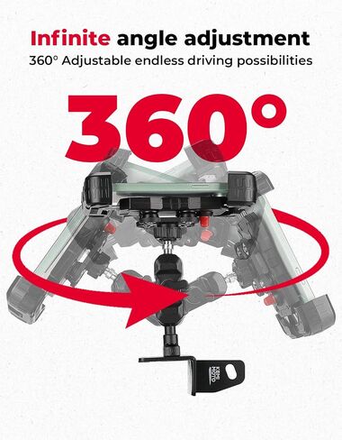 KEMIMOTO Phone Mount Holder Compatible with Polaris Ranger 1000 XP/Crew XP, Air Cushion Shockproof-One Touch Lock & 360° Rotation & Aluminum Base, Fits 4.7" - 7.0" Phones Accessories in Saudi Arabia
