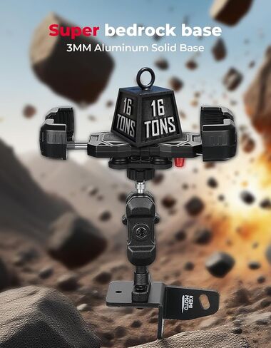 KEMIMOTO Phone Mount Holder Compatible with Polaris Ranger 1000 XP/Crew XP, Air Cushion Shockproof-One Touch Lock & 360° Rotation & Aluminum Base, Fits 4.7" - 7.0" Phones Accessories in Saudi Arabia