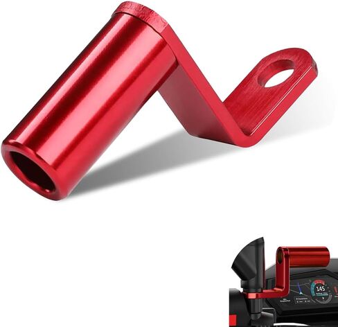 Motorcycle Conversion Bracket, Aluminum Alloy Bike Handlebar Rearview Mirror Extension Rod Bracket, Universal for Bicycle Motorcycle (Black) in Saudi Arabia