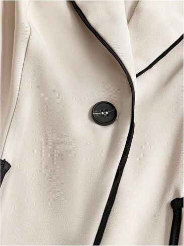 GORGLITTER Women's Sleeveless Blazer Vest Trendy Button Collared Business Casual Fall Lightweight Blazers Suit Jacket in Saudi Arabia