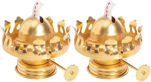 Oil Lamp Replacement Burner 2pcs Wick Oil Kerosene Lamp Chimney Holder Oil Lamp Replacement Part for Hurricane Lamps Vintage Kerosene Lamp in Saudi Arabia