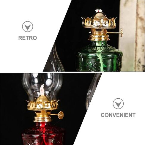 Oil Lamp Replacement Burner 2pcs Wick Oil Kerosene Lamp Chimney Holder Oil Lamp Replacement Part for Hurricane Lamps Vintage Kerosene Lamp in Saudi Arabia