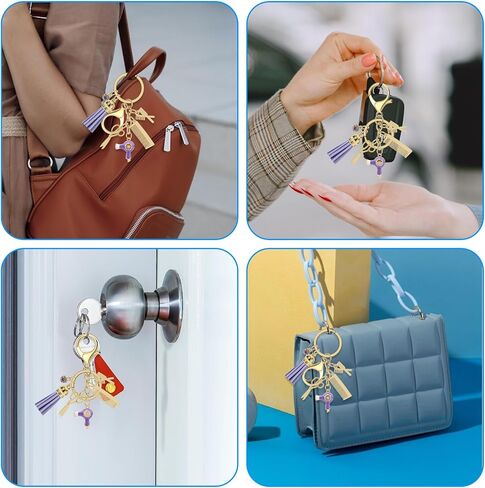 Hairdresser Gifts Comb Scissors Charm Keychain with Tassel and Diamond Hairdresser Hair Stylist Gift Key Chain Cut Barber Gift Hairstylist Gift Ideas Cosmetology Birthday Graduation Keyring Jewelry in Saudi Arabia