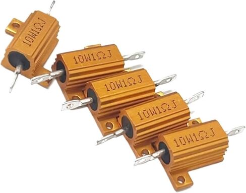 1PCS 0.1R-300K RX24 10W Aluminum Power Metal Shell Case Wirewound Resistor 100R 220R 250R 330R 400R 470R 500R 600R 1K 25K 100K(4.7K) in Saudi Arabia