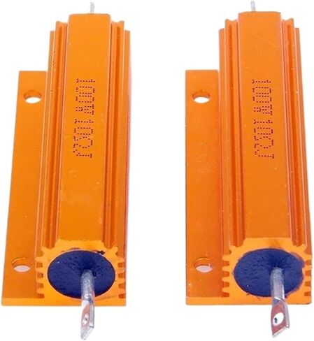 Aluminum Power Metal Shell Case Wirewound Resistor 50W 100W 0.01R~100K 1 3 4 6 8 10 20 200 500 1K 10K Ohm RX24 Resistance(50W-30 Ohm) in Saudi Arabia