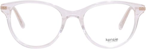 kensie Haute Eyeglasses Women's Crystal Clear Full Rim Round Shape 49mm in Saudi Arabia