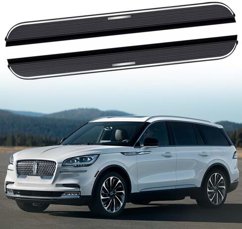 2pc Fixed Running Board Side Step Nerf Bar for Lincoln Aviator 2020-2025. in Saudi Arabia
