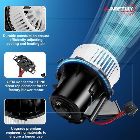 مروحة محرك منفاخ تيار متردد تناسب 2009 2010 2011 2012 Audi A4 Q5 A5 S4 S5، 2013-2016 Audi Q5 2.0L L4 Full Hybrid EV-Gas (FHEV)، محرك منفاخ سخان HVAC يستبدل 700291 8K1820021C in Saudi Arabia