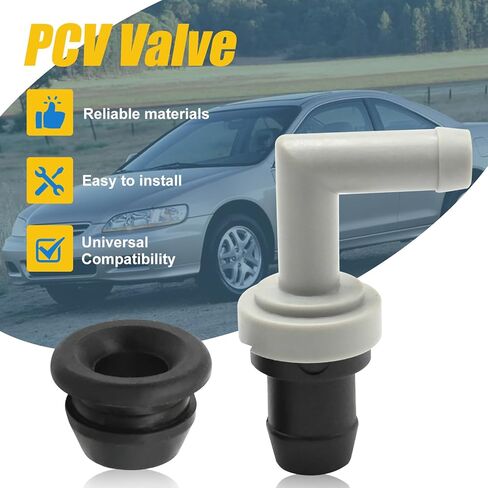 045-0262 PCV Valve and 039-6468 PCV Valve Grommet, Replacement for Honda Replacement for Acura Replacement for Toyota 1987-2003, Replaces 17130-PK1-003 17139-PK1-000 in Saudi Arabia
