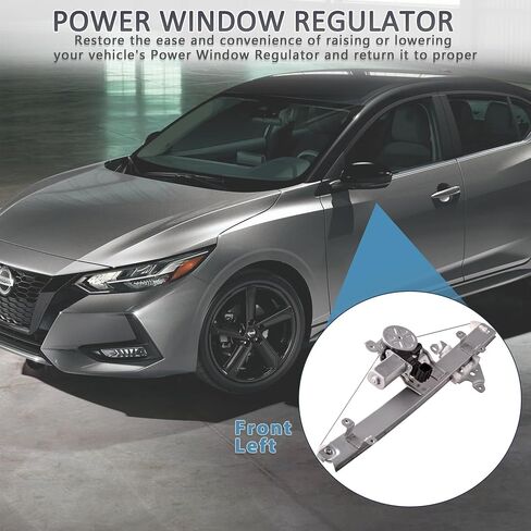 منظم نوافذ الطاقة لجانب الراكب الأمامي الأيمن مع مجموعة محرك متوافق مع 2019-2022 Nissan Altima استبدال 807206CA0A، 807316CA0A in Saudi Arabia