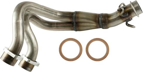 Caltric Exhaust Muffler Pipe with Gaskets Compatible with Yamaha Rhino 700 YXR700FH 4x4 Hunter FI 2008-2011 / Rhino 700 YXR700F Sport FI 2008-2012 in Saudi Arabia