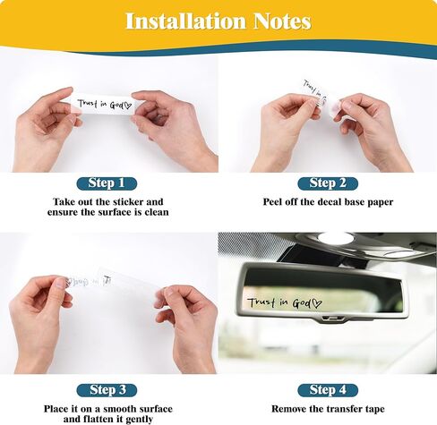 ملصق مرآة آمن I Love You Drive من الفينيل، ملصقات وشارات من الفينيل لمرآة الرؤية الخلفية مع 4 قطع من معطر هواء السيارة الورقي المعلق، وإكسسوارات المرآة والديكور للنساء والرجال in Kuwait