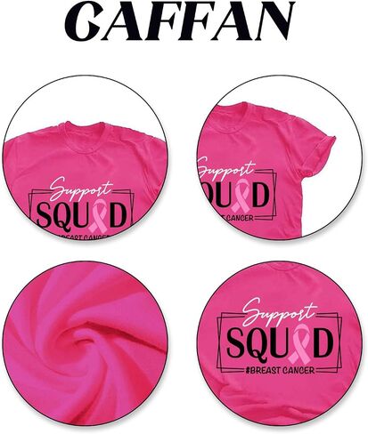 Breast Cancer Shirts for Women Pink Ribbon Breast Cancer Awareness T-Shirt Cancer Care Gifts Cancer Survivor Tee Tops in Saudi Arabia