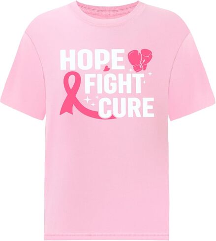 Breast Cancer Awareness T Shirt for Women Men Pink Ribbon Black Cancer Shirts Awareness Tops Plus Size Unisex in Saudi Arabia