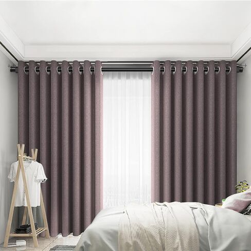 4 Pcs No Drill Curtain Rod Bracket, Adjustable Metal Heavy Duty Curtain Rod, Quick Hang No Damage Screwless Curtains Rods Brackets for Home Window and Door Frame in Saudi Arabia