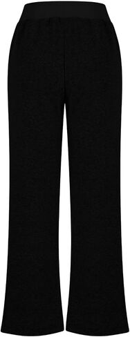 Trousers Pants for Women 2025 Fall Split Hem Wide Leg Lounge Pants Plain High Waisted Casual Sweatpants with Pockets in Saudi Arabia