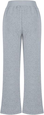Trousers Pants for Women 2025 Fall Split Hem Wide Leg Lounge Pants Plain High Waisted Casual Sweatpants with Pockets in Saudi Arabia