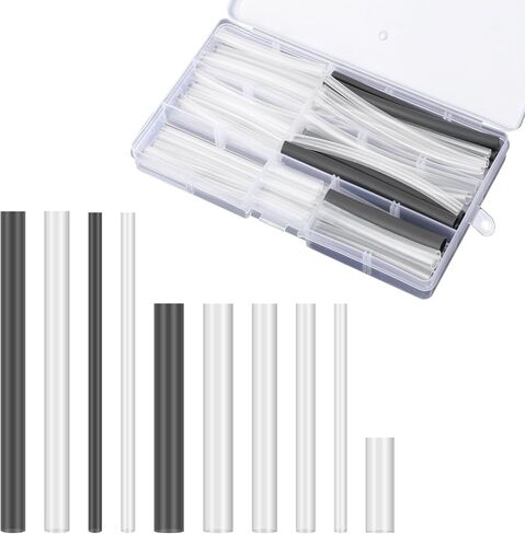 78pcs Shoelace Tips Repair Tool Set, Plastic Shoe Lace Ends Tips Clear Heat Shrink Shoelaces Accessory Shoelace Shortening Tools for Repairing and Shortening in Saudi Arabia