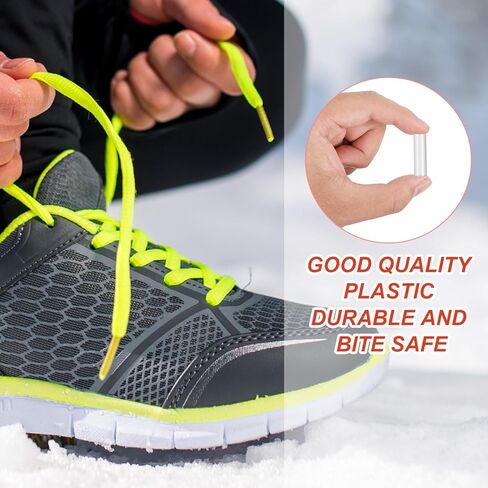 78pcs Shoelace Tips Repair Tool Set, Plastic Shoe Lace Ends Tips Clear Heat Shrink Shoelaces Accessory Shoelace Shortening Tools for Repairing and Shortening in Saudi Arabia