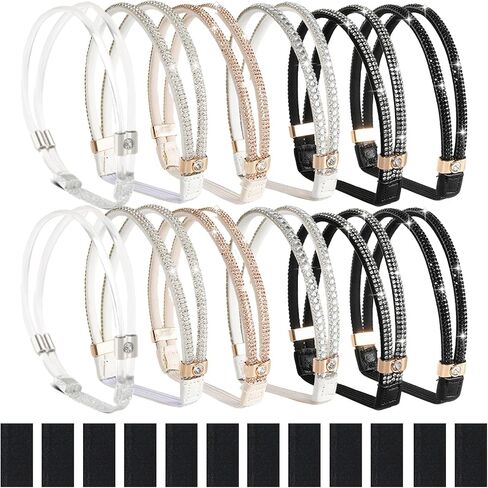 6 Pairs Shoe Straps for Heels, Adjustable Elastic Ankle Straps for High Heel Shoes and Sandals, Anti Loose Replacement Bands for Women, Secure Fit for Daily Wear, Office Weddings and Parties in Saudi Arabia