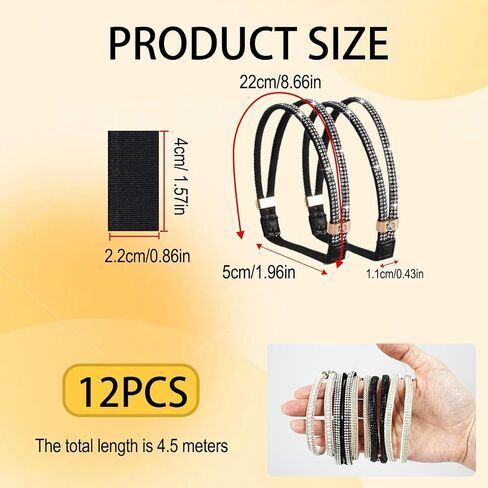 6 Pairs Shoe Straps for Heels, Adjustable Elastic Ankle Straps for High Heel Shoes and Sandals, Anti Loose Replacement Bands for Women, Secure Fit for Daily Wear, Office Weddings and Parties in Saudi Arabia
