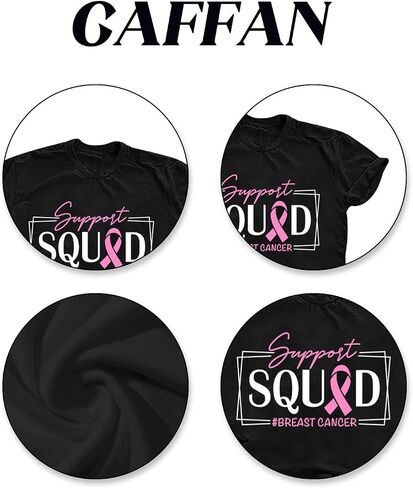 Breast Cancer Shirts for Women Pink Ribbon Breast Cancer Awareness T-Shirt Cancer Care Gifts Cancer Survivor Tee Tops in Saudi Arabia