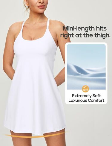 Heathyoga Womens Tennis Dress Mauve in Kuwait