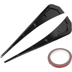 X AUTOHAUX 1Pair Universal Car Front Side Air Vent Outlet Cover Bezel Trim Frame Hood Ventilation Decorative Sticker Black
