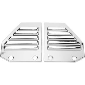 Car Exterior Airflow Grille, 2PCS Car Side Vents Hood Electroplating Bright Glossy Surface Replacement For Hummer H2 SUT 2003‑2009